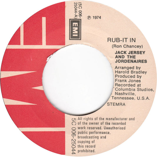 Jack Jersey - Rub-It In 39245 Vinyl Singles Vinyl Goed / Hoes Generic