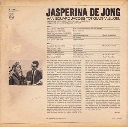 Jasperina De Jong - Van Eduard Jacobs Tot Guus Vleugel (LP) 42033 Vinyl LP JUKEBOXSINGLES.NL   