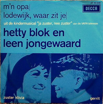 Hetty Blok - M'n Opa Vinyl Singles Vinyl Zeer Goed / Hoesje Goed "VINYLSINGLES.NL"