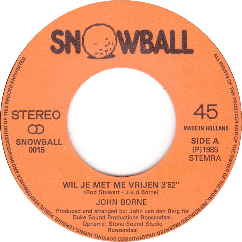 John Borne - Wil Je Met Me Vrijen 33570