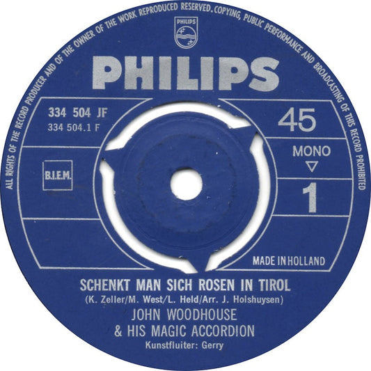 John Woodhouse & Kunstfluiter Gerry - Schenkt Man Sich Rosen In Tirol 42293 Vinyl Singles Vinyl Goed / Hoes Generic
