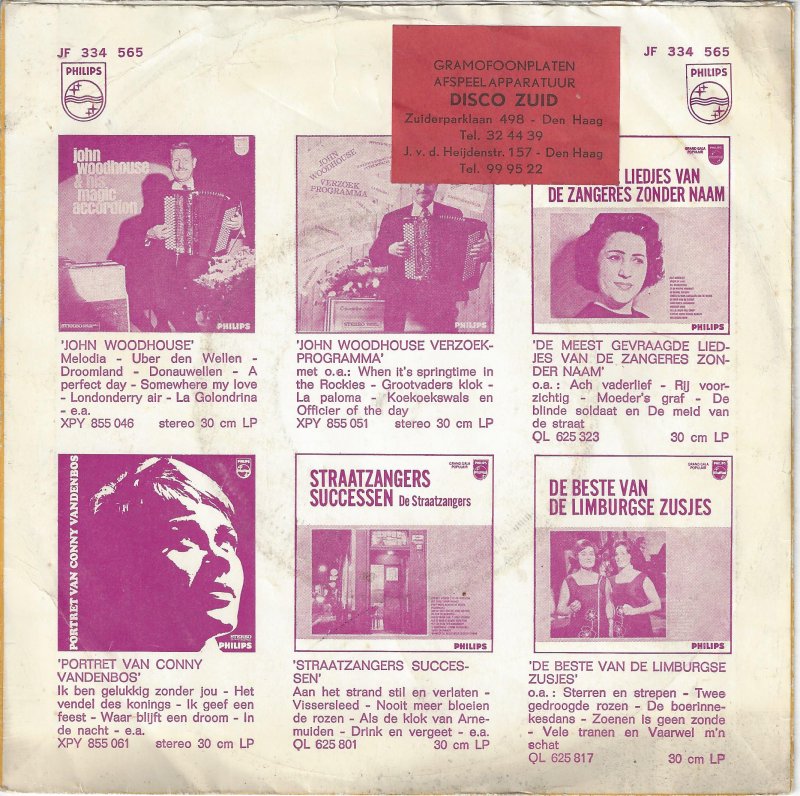 John Woodhouse - Nonnenkoor Vinyl Singles Vinyl Goed / Hoes Goed