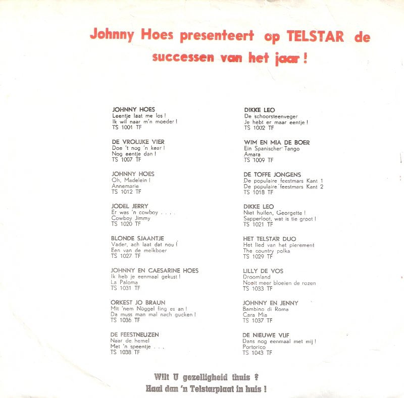 Johnny Hoes - And Your Oompa 37840