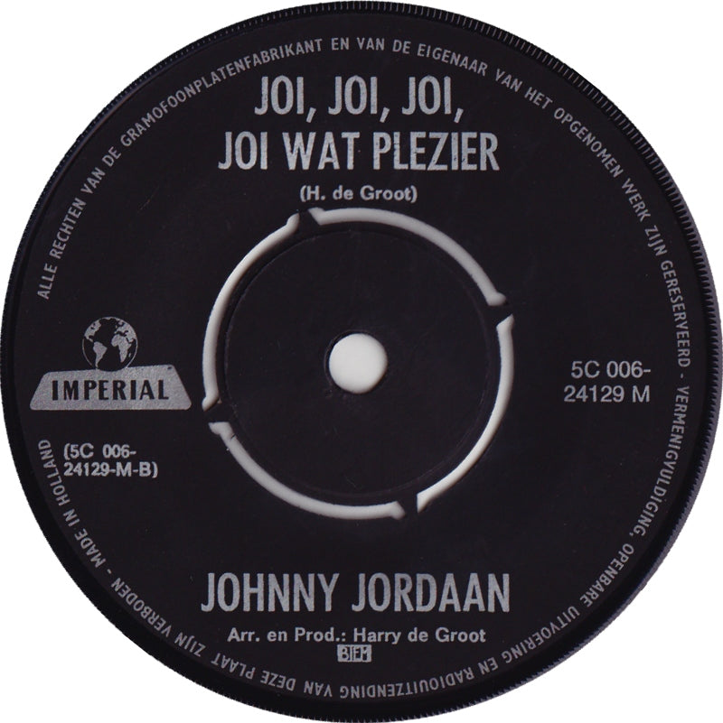 Johnny Jordaan - Pruimenpap 43354 Vinyl Singles Vinyl Goed / Hoes Goed