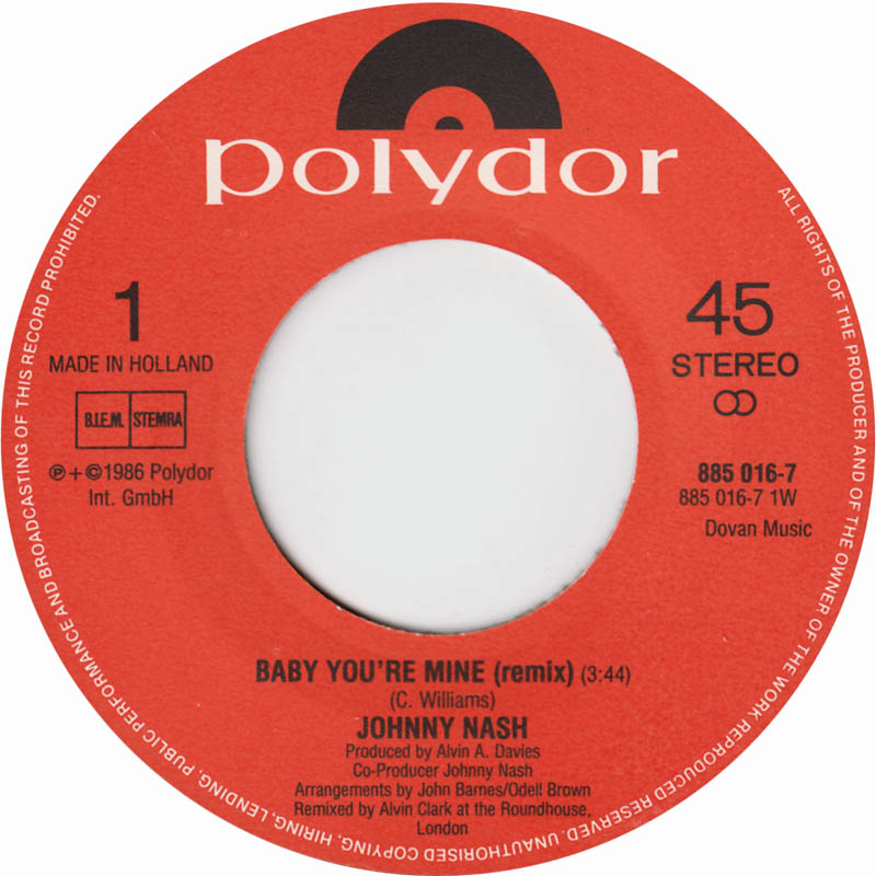 Johnny Nash - Baby You're Mine 30537