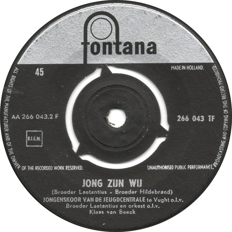 Jongenskoor Van De Jeugdcentrale Te Vught - Als In Ons Hart Een Lied Weerklinkt 41467 Vinyl Singles Vinyl Goed / Hoes Generic