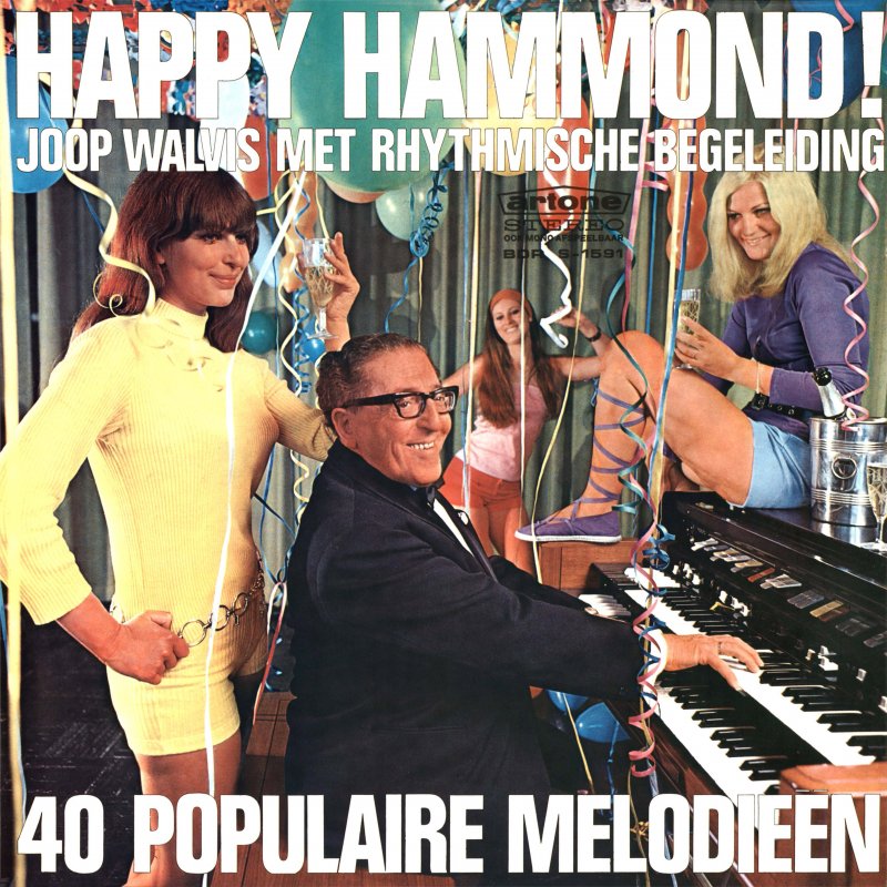 Joop Walvis - Happy Hammond - 40 Populaire Melodieen (LP) 48350 Vinyl LP JUKEBOXSINGLES.NL   