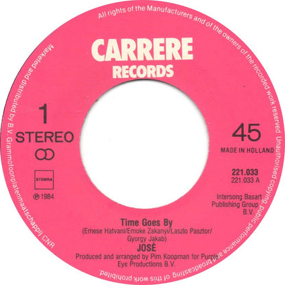 Jose - Time Goes By 30180 Vinyl Singles Vinyl Goed / Hoes Goed