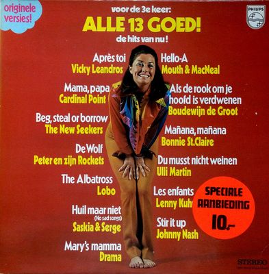 Various - Voor De 3e Keer: Alle 13 Goed! De Hits Van Nu! (LP) Vinyl LP Vinyl (VG) <br> Hoes (G+)