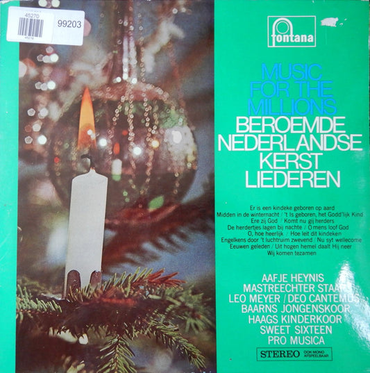 Various - Beroemde Nederlandse Kerstliederen (LP) 45270 Vinyl LP JUKEBOXSINGLES.NL   