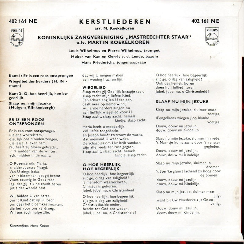 Mastreechter Staar, Martin Koekelkoren - Kerstliederen 40667 Vinyl Singles Vinyl Goed / Hoes Goed