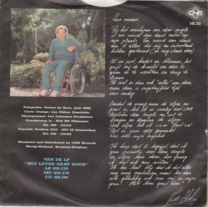 Koos Alberts - Eenmaal Kom Jij Terug 33258 Vinyl Singles Vinyl Goed / Hoes Goed