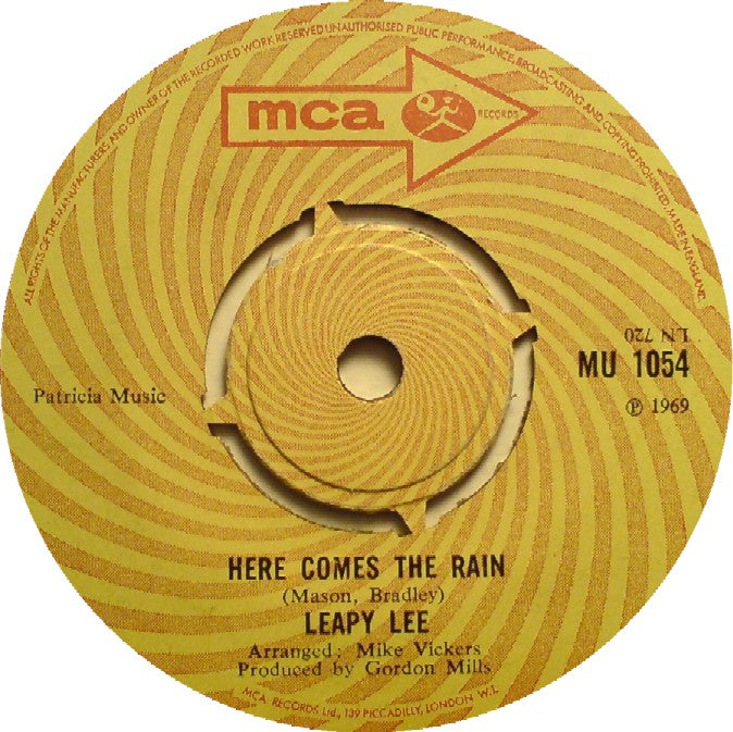 Leapy Lee - Here Comes The Rain 42485 Vinyl Singles EP Vinyl Goed / Hoes Generic