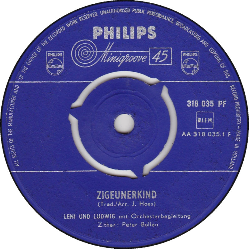 Leni Und Ludwig - Zigeunerkind 39736 Vinyl Singles Vinyl Goed / Hoes Generic