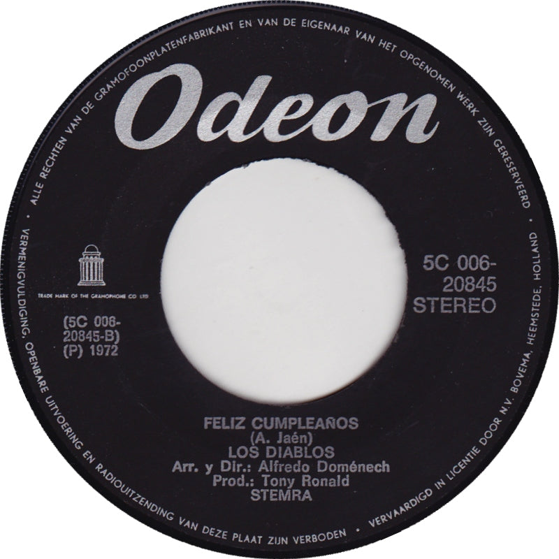 Los Diablos - Oh,Oh,July 42405 Vinyl Singles Vinyl Goed / Hoes Generic