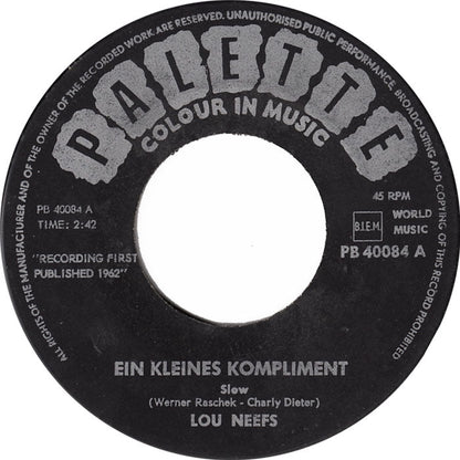 Louis Neefs - Ein Kleines Kompliment 08692 Vinyl Singles Vinyl Goed / Hoes Goed
