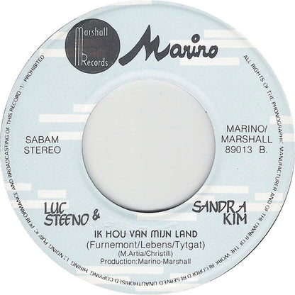 Luc Steeno & Sandra Kim - Bel Me, Schrijf Me 17926 Vinyl Singles Vinyl Goed / Hoes Goed