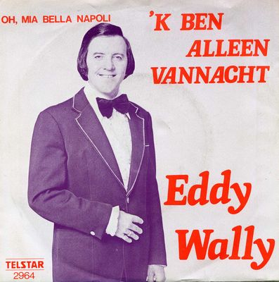 Eddy Wally - 'k Ben Alleen Vannacht Vinyl Singles Vinyl Zeer Goed / Hoesje Goed "VINYLSINGLES.NL"