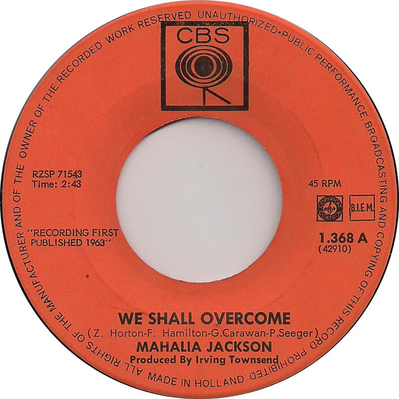 Mahalia Jackson – We Shall Overcome 14698