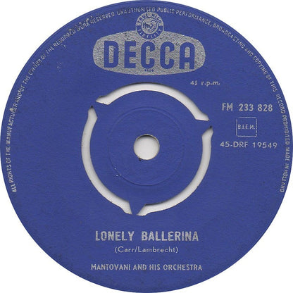 Mantovani And His Orchestra - Lonely Ballerina 09152 Vinyl Singles Vinyl Goed / Hoes Generic