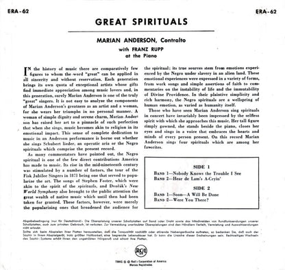 Marian Anderson - Great Spirituals (EP) 15711