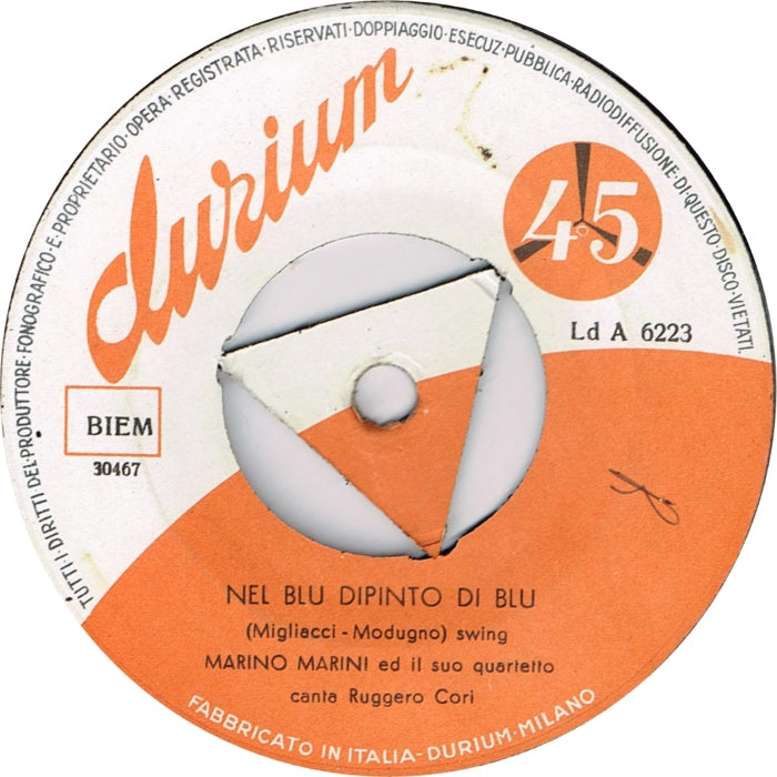 Marino Marini Ed Il Suo Quartetto - Nel Blu Dipinto Di Blu 14610