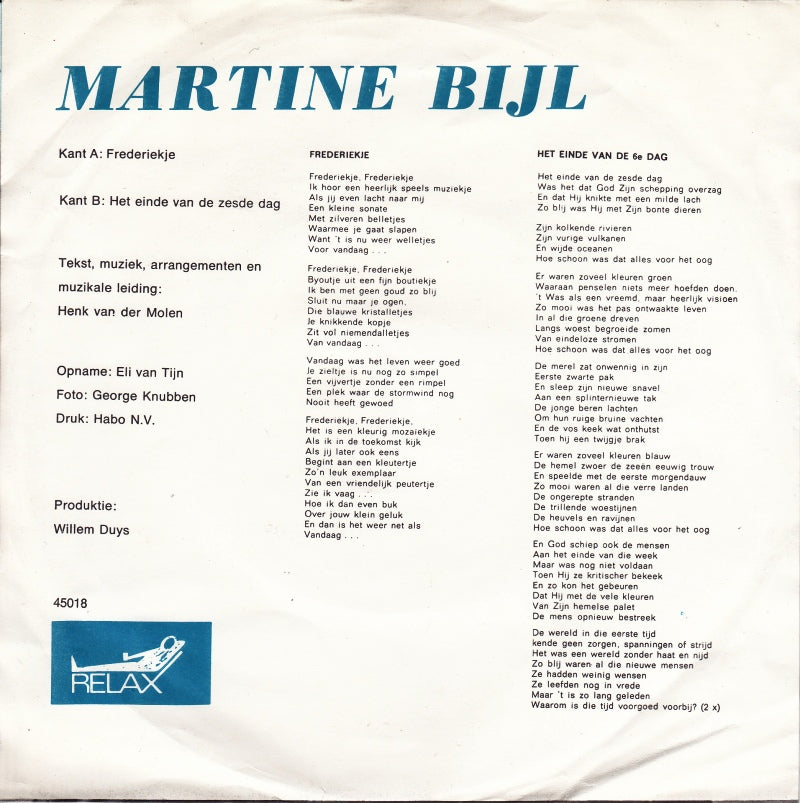Martine Bijl - Frederiekje 17183