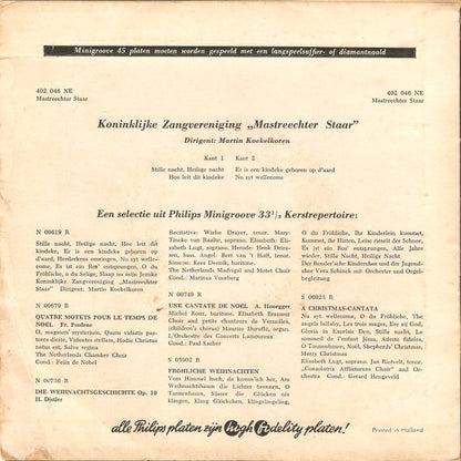 Mastreechter Staar - Stille Nacht Heilige Nacht 10930 Vinyl Singles EP Vinyl Goed / Hoes Goed