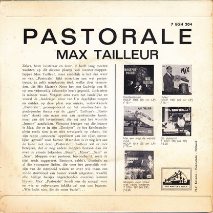 Max Tailleur - Pastorale 41603 Vinyl Singles Vinyl Goed / Hoes Goed