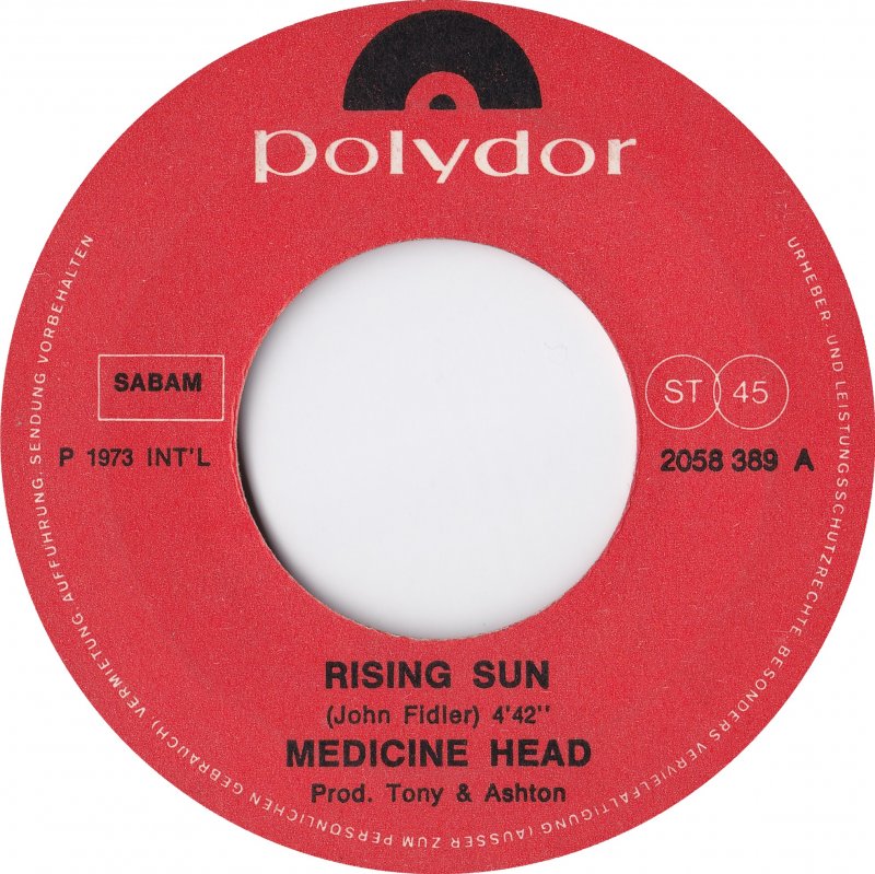 Medicine Head - Rising Sun 41801 Vinyl Singles Vinyl Goed / Hoes Generic