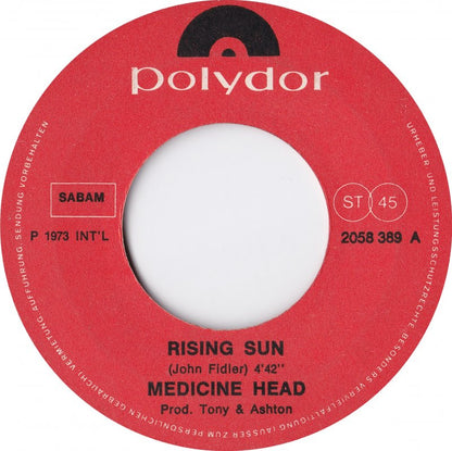 Medicine Head - Rising Sun 41801 Vinyl Singles Vinyl Goed / Hoes Generic