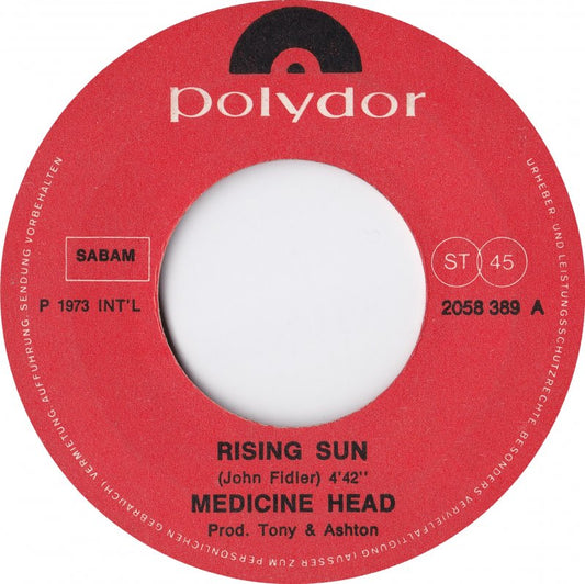 Medicine Head - Rising Sun 41801 Vinyl Singles Vinyl Goed / Hoes Generic