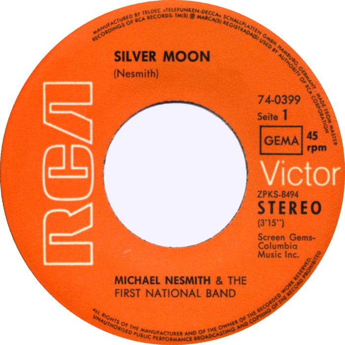 Michael Nesmith &amp; The First National Band - Silver Moon 30188