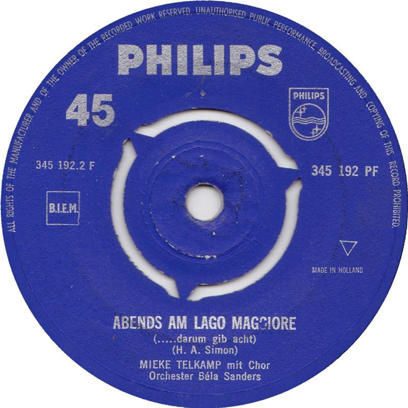 Mieke Telkamp - Prego, Prego, Gondoliere 40260 Vinyl Singles Vinyl Goed / Hoes Generic