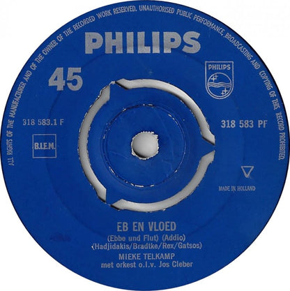 Mieke Telkamp - Eb En Vloed 08568 Vinyl Singles Vinyl Goed / Hoes Generic
