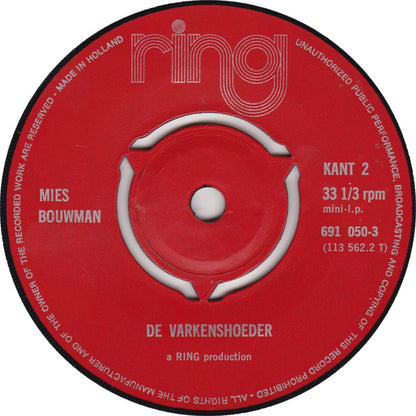 Mies Bouwman - Voorvertelplaat Door Mies Bouwman 3 05504 Vinyl Singles Vinyl Goed / Hoes Goed