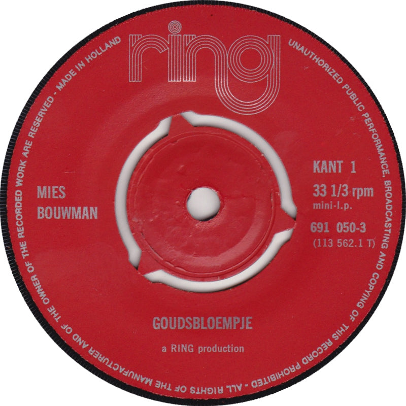 Mies Bouwman - Voorvertelplaat Door Mies Bouwman 3 05504 Vinyl Singles Vinyl Goed / Hoes Goed