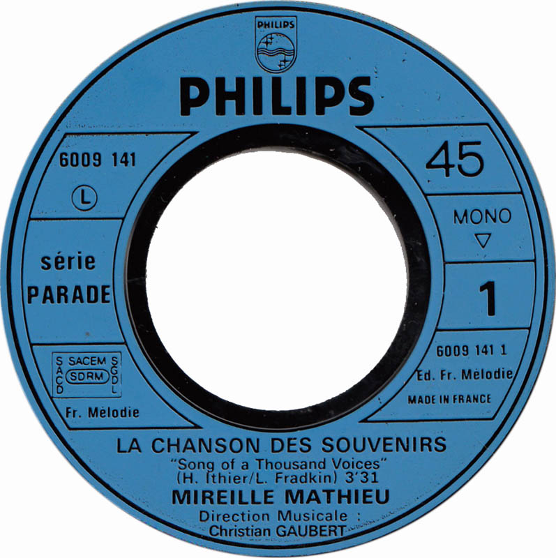 Mireille Mathieu – La Chanson Des Souvenirs 29342
