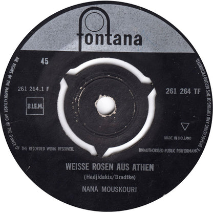 Nana Mouskouri - Weisse Rosen Aus Athen 36147 18275 Vinyl Singles Vinyl Goed / Hoes Generic