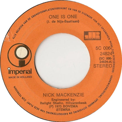 Nick MacKenzie - One Is One 37366 Vinyl Singles Vinyl Goed / Hoes Generic