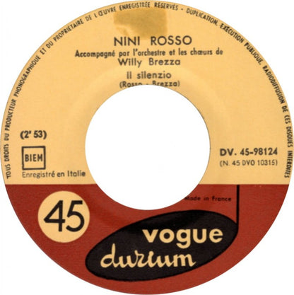 Nini Rosso - Il Silenzio 18260 Vinyl Singles Vinyl Goed / Hoes Generic