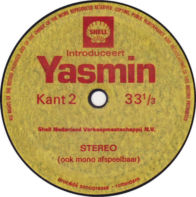 No Artist - Yasmin Stereo Testplaat (Flexi-disc) 36853 Vinyl Singles Vinyl Goed / Hoes Generic