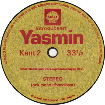 No Artist - Yasmin Stereo Testplaat (Flexi-disc) 36853 Vinyl Singles Vinyl Goed / Hoes Generic