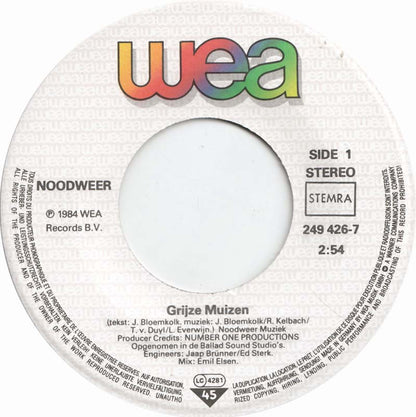 Noodweer - Grijze Muizen 16461 Vinyl Singles Vinyl Goed / Hoes Goed
