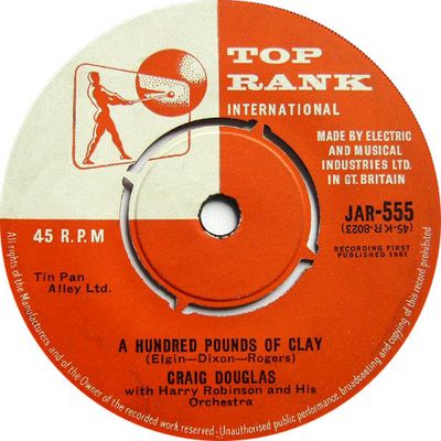 Craig Douglas - A Hundred Pounds Of Clay Vinyl Singles Vinyl Zeer Goed / Hoesje Generic "VINYLSINGLES.NL"