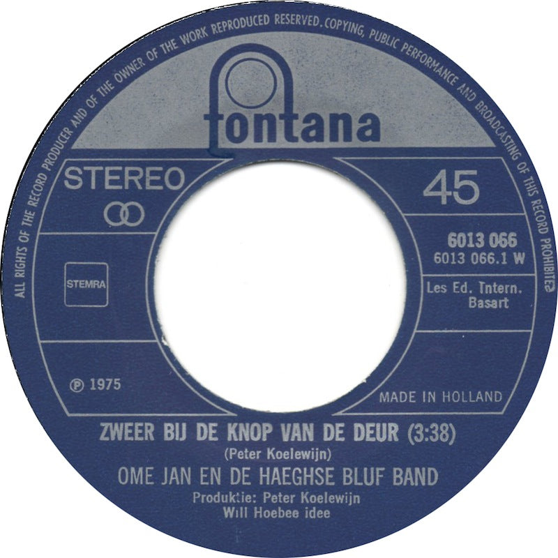 Uncle Jan And The Haeghse Bluf Band - Swear By The Door Knob 36058