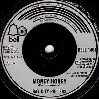 Bay City Rollers - Money Honey Vinyl Singles Vinyl Zeer Goed / Hoesje Goed "VINYLSINGLES.NL"
