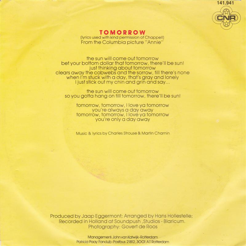 Patricia Paay - Tomorrow 05847