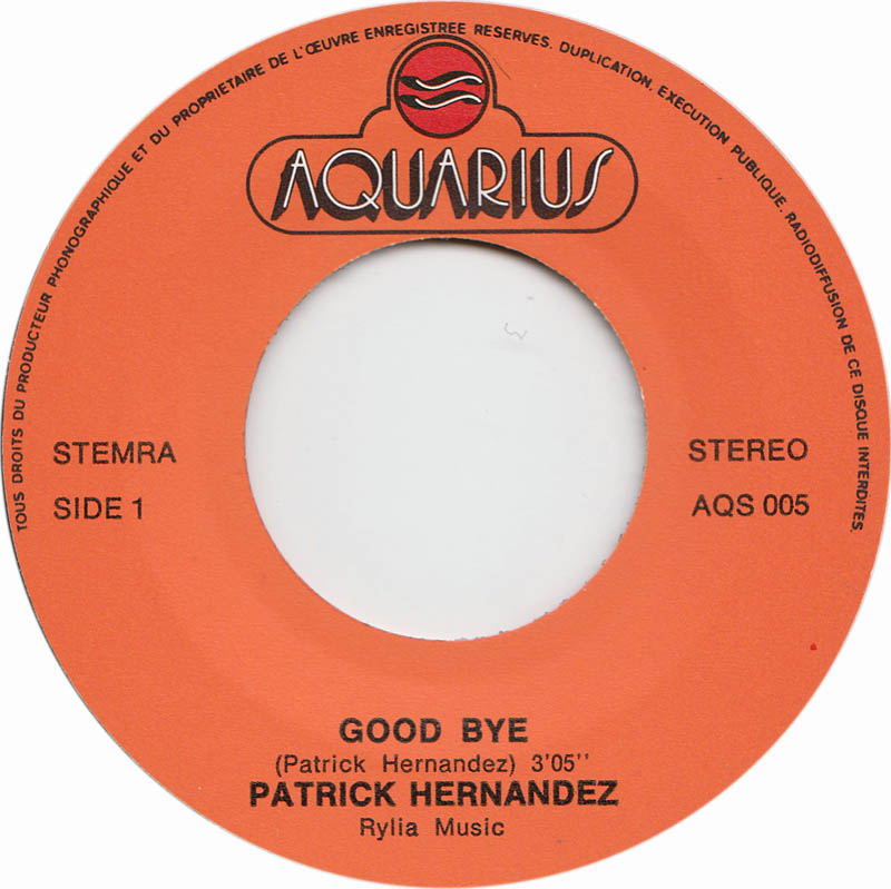 Patrick Hernandez - Auf Wiedersehen 30422