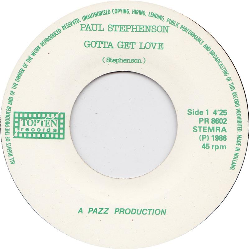 Paul Stephenson - Gotta Get Love 17608